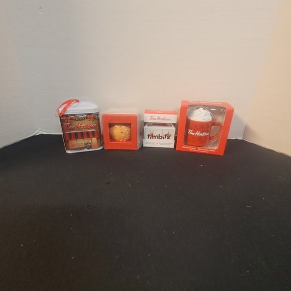 Holiday Lot Of 4 Tim Hortons Christmas Tree Ornaments Poshmark
